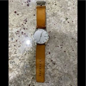 MVMT Stainless Steel with Leather Straps Watch